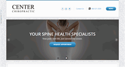 Desktop Screenshot of centerchiropractic.com